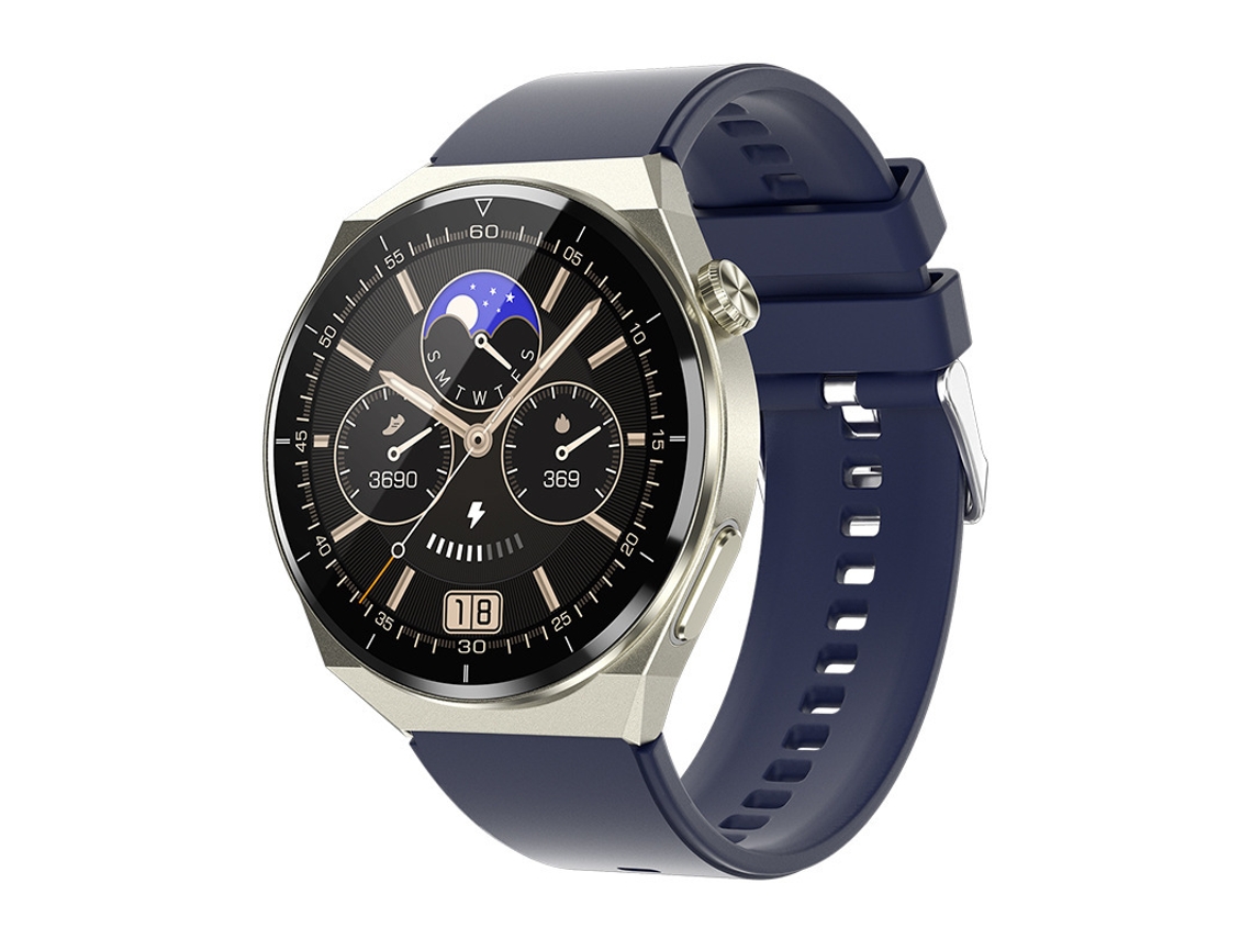 Smart Watch Tk20 Monitor de Saúde de Chamadas Bluetooth Azul GODTVAGT