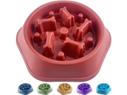 Tigela para Alimentação Lenta para Cães, Antialérgica, Antiderrapante, Ideal para uma Alimentação Saudável e Lenta, Q.red AQUAFORGE