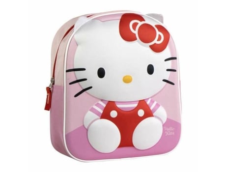 Mochila Escolar Hello Kitty Cor De Rosa