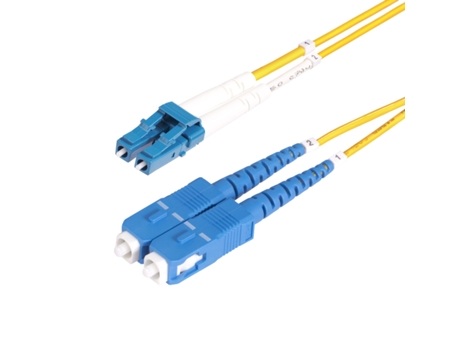 Cabo de fibra ótica Lc para Sc Upc Os2 Monomodo 9/125?m 100G Lszh Duplex 30M Baixa perda de inserção Cabo resistente à curvatura da STARTECHCOM