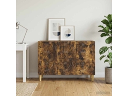 Vidaxl Buffet Carvalho Fumado 89 X 34,5 X 60 Cm Derivados De Madeira