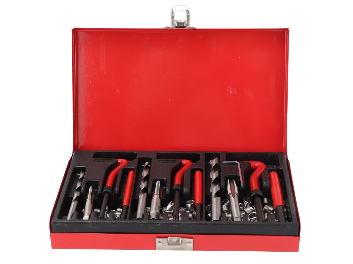Kit de Reparo de Rosca com Parafusos Bobinados, Broca e Chave Hexagonal 88pcs | S/MARCA
