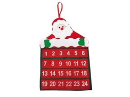 Calendário De Advento De Natal De Tecido Fofo: Contagem Regressiva Para O Natal Com Diversão Em Família