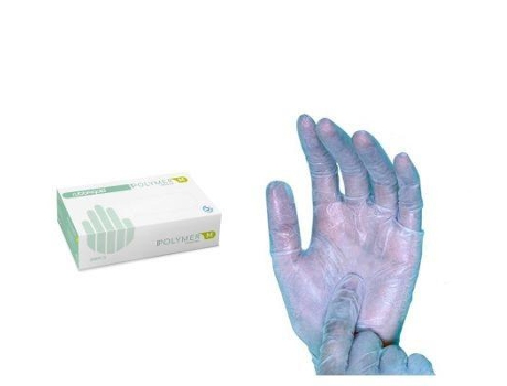 Luvas Polymer Azul Sem Pó Tamanho L 200Uni