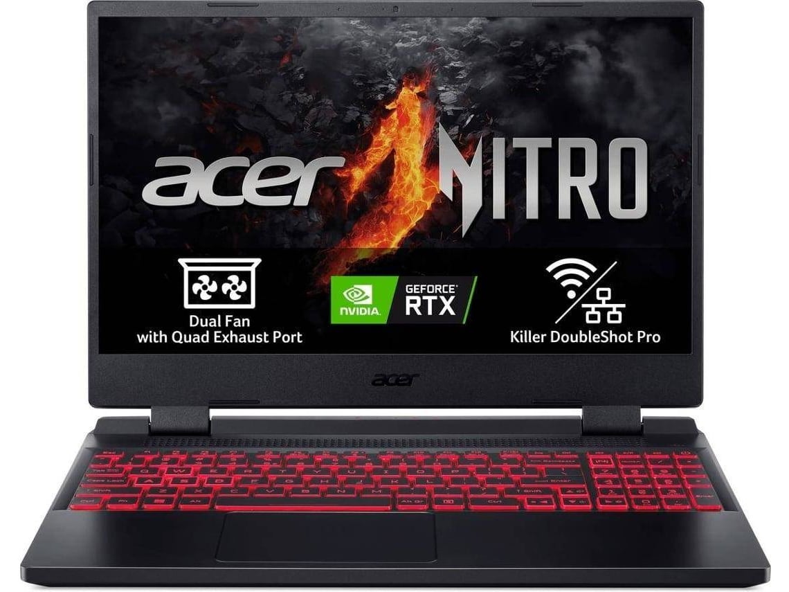 Portátil ACER NITRO AN515 (Outlet Grade A AMD Ryzen 7535HS  RAM: GB 512 GB SSD PCIe NVIDIA GeForce RTX 3050)