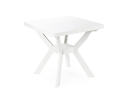 Mesa resina nilo blanca 79x79 cm