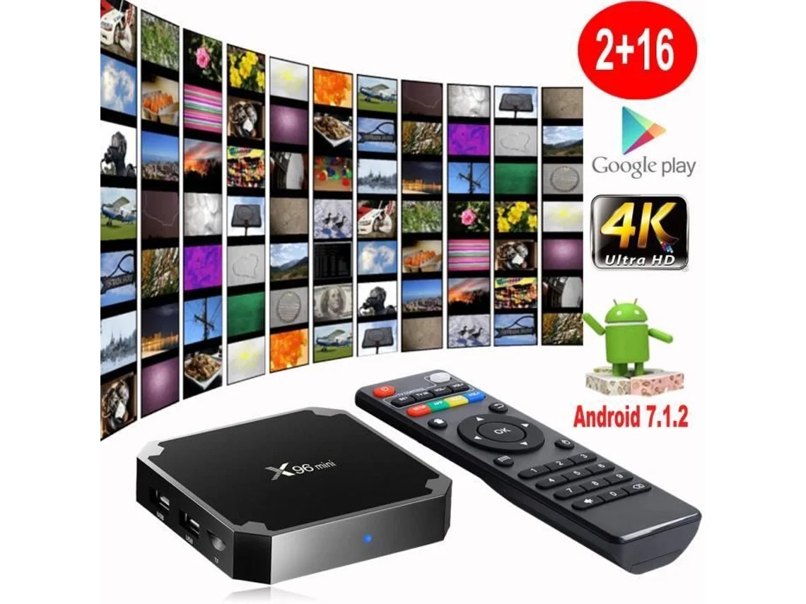 Tv Box Lcc® 2g 16g Android 9 Iptv Box Android Tv Mini Smart Tv Box, Interface Hdmi 4k Hd / 3d / 2.4 Ghz Wifi Media Player Le Coin Coquin