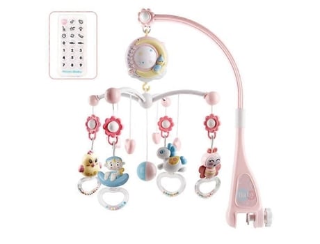 Remote Control Mobile Musical Baby Crib Toys Light Bell Rattle Decoration Toy For Crib Cradle Bell Projector For Newborn Babies Zmfsecqnb