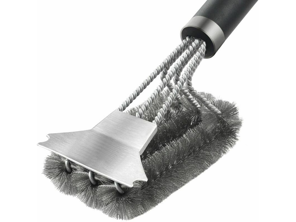 Escova de Limpeza para Grelha, com Raspador AQUAFORGE