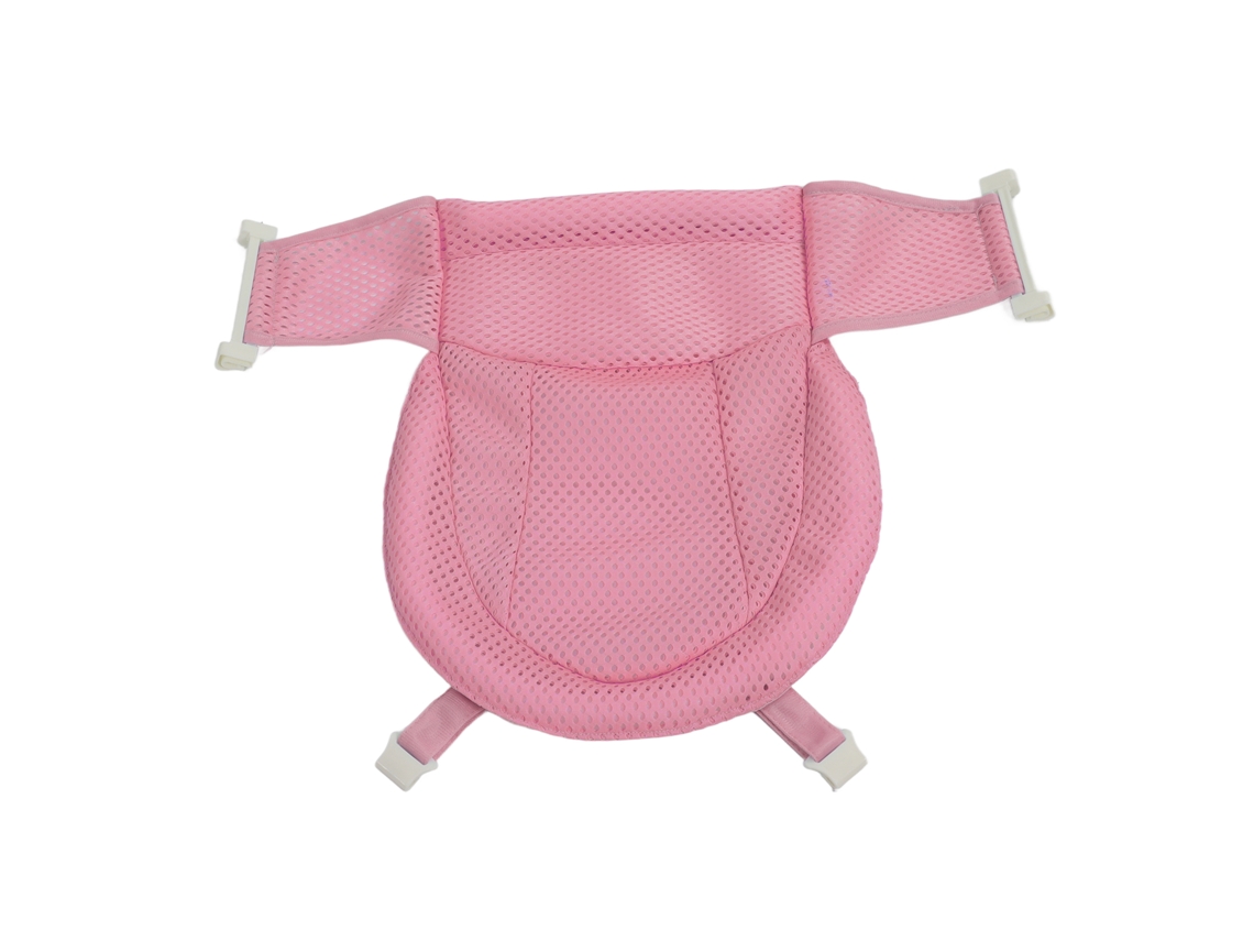 Red De Baño Para Bebé Ajustable Transpirable Anti-deslizante Malla Para Bañera De Recién Nacido Rosa