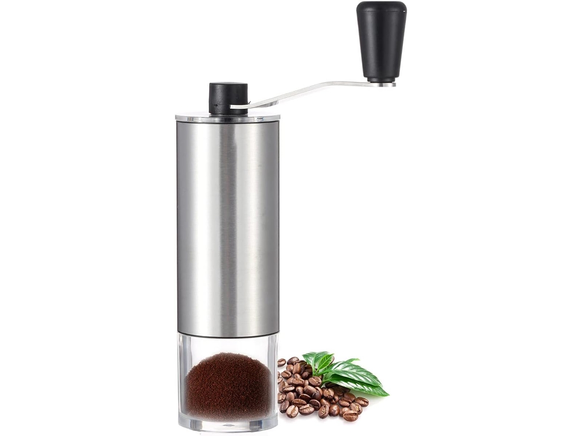 Moedor De Café Manual Com Mós Cônicas Cerâmica, Aço Inoxidável Manivela Para Coado, Expresso E Prensado.