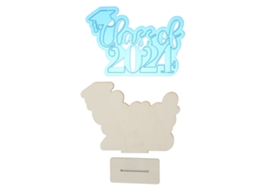 Mali centros de Mesa de Madeira para Formatura 2024 Decoracao Festa Colegio Universidade Azul