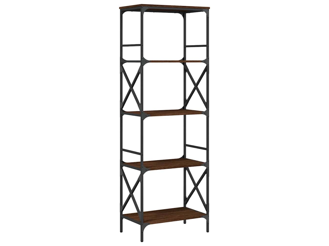 Bookcase, Bookcases Vidaxl Marrom Madeira Processada (n/a)