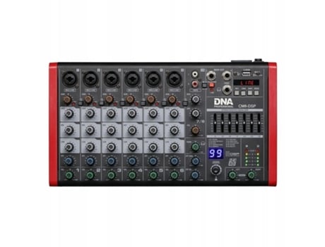 Dna Cm8 Dsp Mixer de áudio Usb Mp3 Bluetooth Phantom Dingo