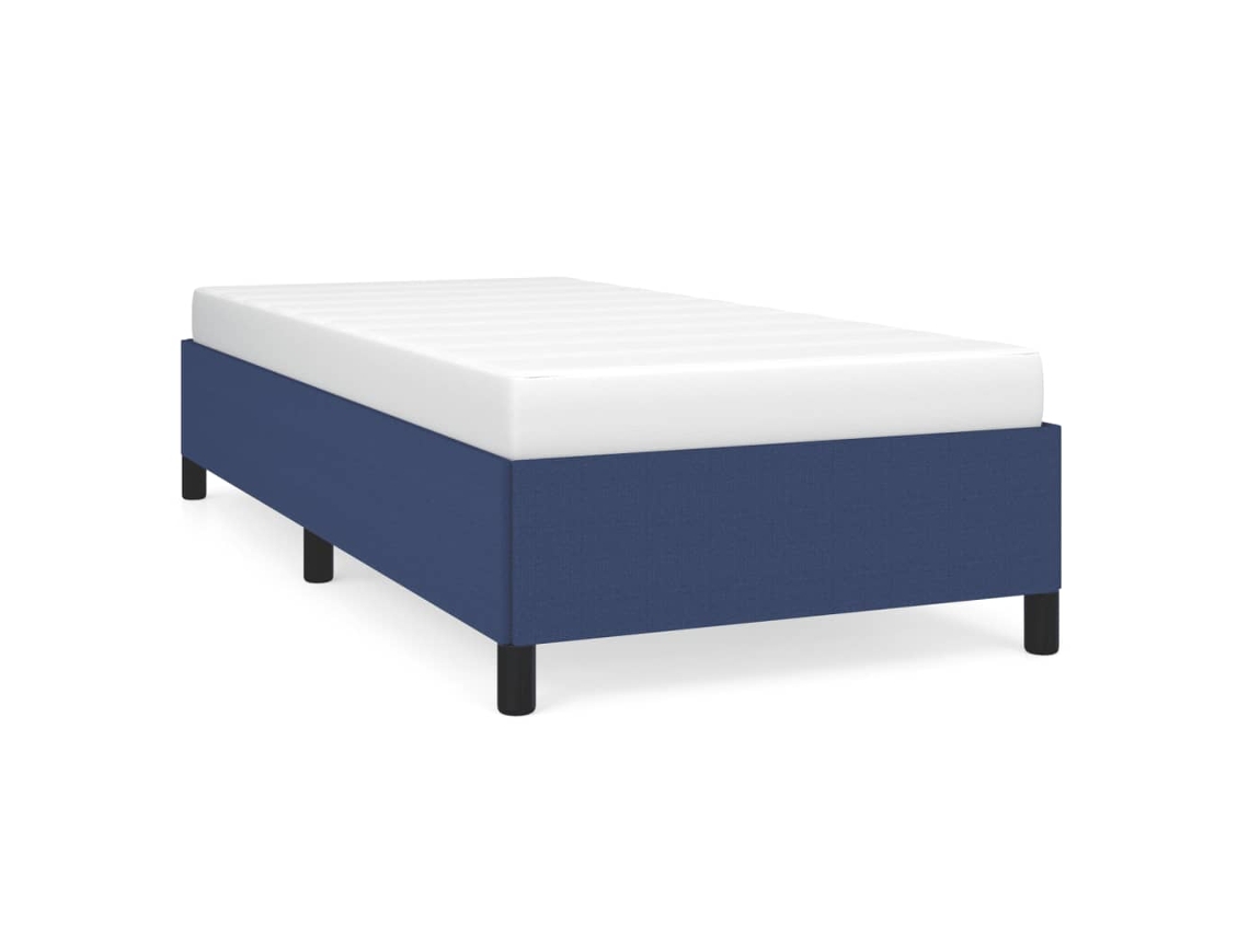 Bed Frame, Bed Frames Vidaxl Azul Tecido (80 X 200 Cm)