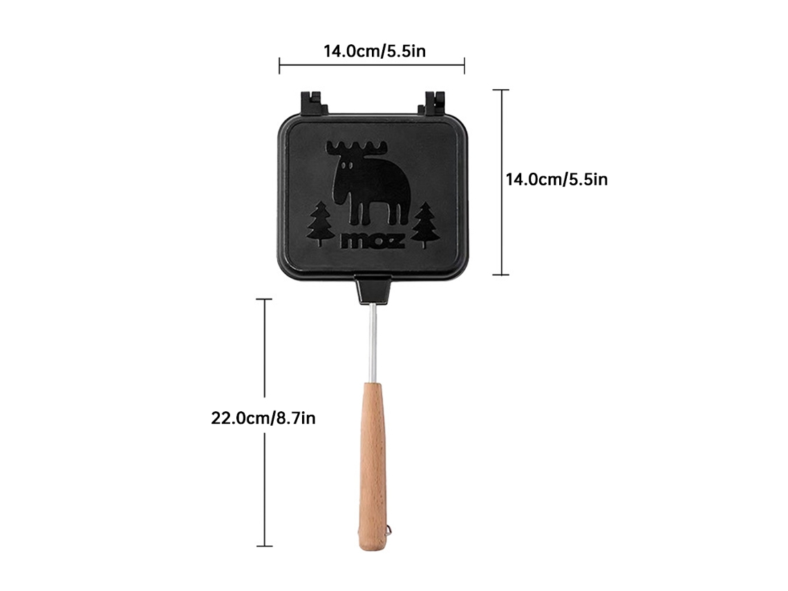 Máquina de Sanduíche Portátil com Torradeira e Grelha