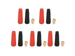5 Peças Conector De Máquina De Solda Estilo Europeu Rápido 10-25mm² Largo Vermelho E Preto