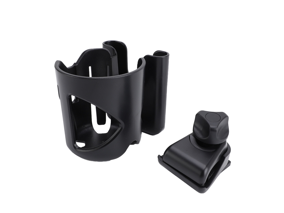 Mali suporte de Copo e Celular para Carrinho de Bebê Universal Ajustável 360 Graus com Clip