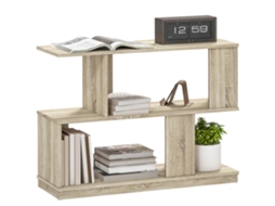 Mesa de Centro em S, 3 Prateleiras, 90x30x61 Cm