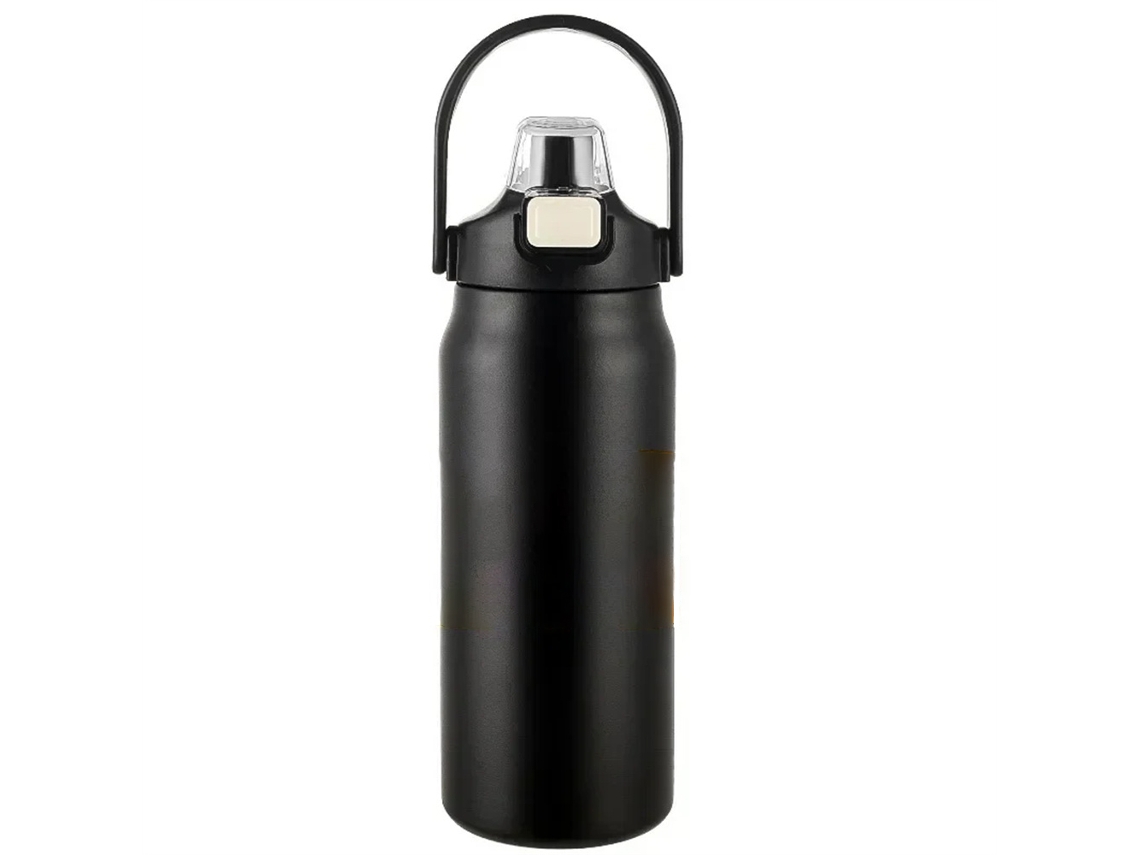 Garrafa Térmica Portátil Com Canudo, Garrafa Térmica De Aço Inoxidável