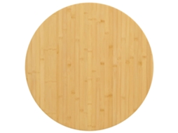 Vidaxl Tampo De Mesa Ø70x1,5 Cm Bambu