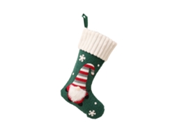 Laxiscreed Meias De Natal Verdes Tricotadas Com Boneco Rudolph Sem Rosto Para Decoração E Presentes Infantis