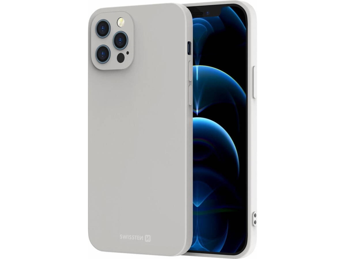 Capa SWISSTEN iPhone 15 Pro Max SoftJoy (Cinzento)