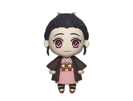 Ímã colecionável de resina Demon Slayer de 6 cm com monograma Nezuko Kamado