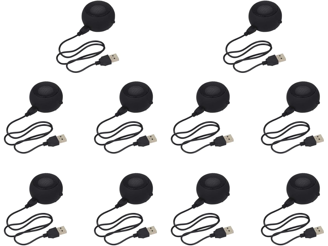 Mini Alto falante Portátil Recarregável para Viagens com Entrada Auxiliar. SFUSHOS (10 Unidades)