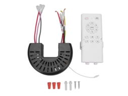 2026 kit de Controle Remoto Universal para Ventilador de Teto com Luz, 6 Velocidades, Receptor e Controle Remoto