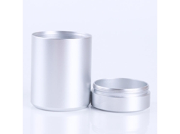 Mini Caixa de Chá de Metal, Recipiente Pequeno e Portátil MDUG (prateado)