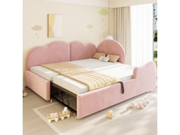 Cama Estofada Rosa 90x200 Cm