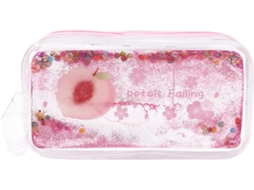 Lurelia Estojo Portátil Com Strass Em Pvc Multicolor Para Escola E Viagens