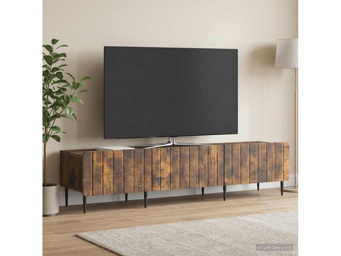 Vidaxl Gabinete Para Tv Com Gaveta Carvalho Fumado 147 X 34,5 X 32 Cm