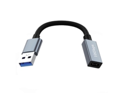 Adaptador De Extensão Usb Macho De 10 Gbps (30 Cm) Para Type-c Fêmea, Adequado Para Carregadores De Laptops E Pcs.