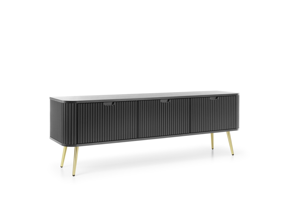 Móvel De Tv: Preto, Patas Douradas, 168 X 57 X 39 Cm 3E 3XE LIVING.COM