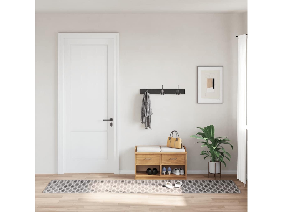 Vidaxl Tapete Lavável 80x300 Cm Multicor