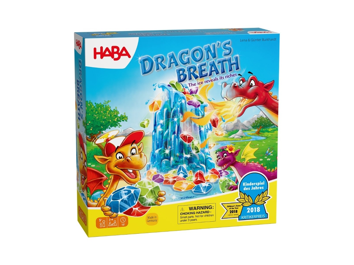 Jogo Haba Sopro Do Dragão Jogo Cooperativo Infantil Com Pedras Brilhantes