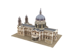 Quebra-cabeça 3d Da Catedral De São Paulo, Em Papelão, 41 Peças, 18x11x11 Cm