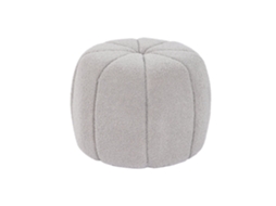 Apoio para os Pés em Poliéster Shearling Cinza ALEXANDRA HOUSE LIVING (50x50x38cm)