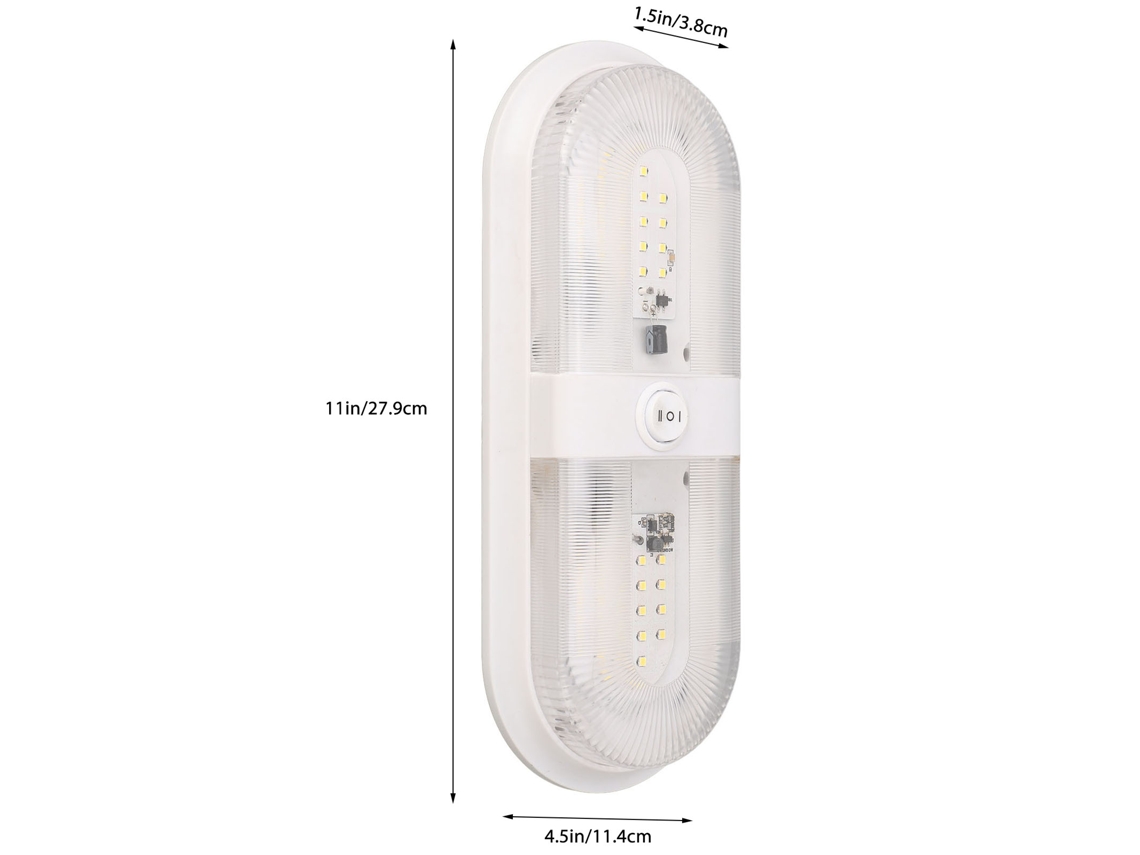 Lâmpada De Teto Circular Dupla Laxiscreed 560lm, Iluminação Interior Versátil 10-24v