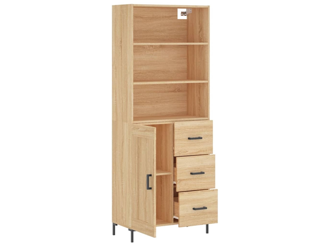 Highboard, Highboards Vidaxl Marrom Madeira Processada (n/a)