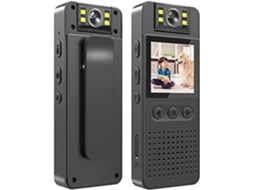 Câmera de Ação Hd 1080p com Estabilização de Imagem, Mini Filmadora com Tela Led e SFUSHOS