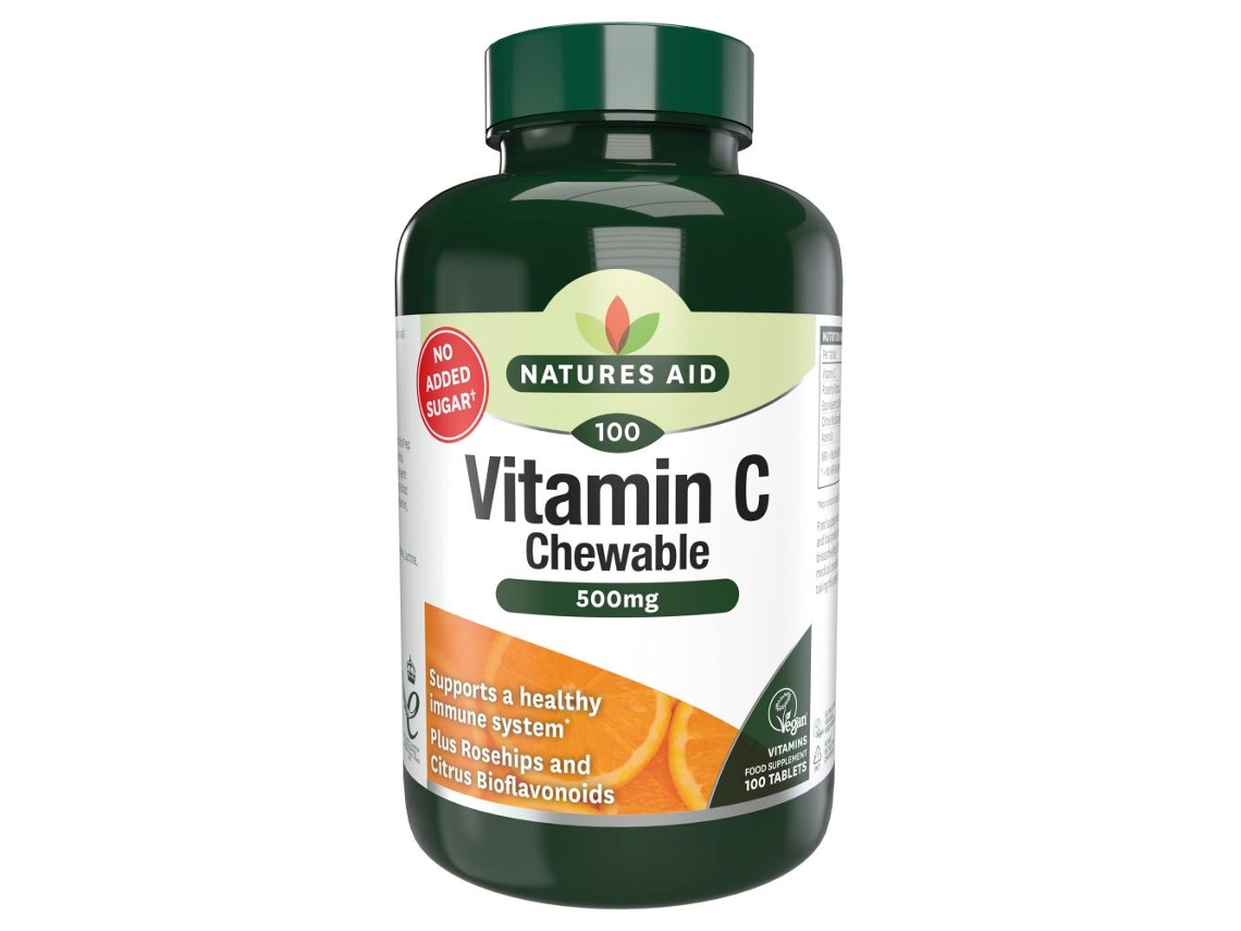 Natures Aid Vitamin C Chewable 500mg 100's