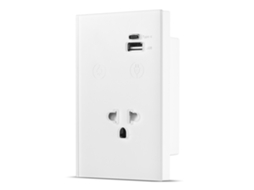 Interruptor Wifi Touch Primerox 2.4ghz com Tomada Type c Usb Controle App Voz 1 Via