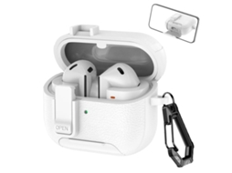 Capa Protetora Halinuia Couro Modelo Bg3 (compatível Galaxy Buds3/3 Pro, Gancho E Suporte Para Fones Sem Fio)