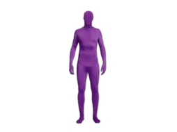 Traje De Cuerpo Completo Unisex De Spandex Elástico Para Adultos, Disfraz Zentai De Hombre Desaparecido Morado 180cm