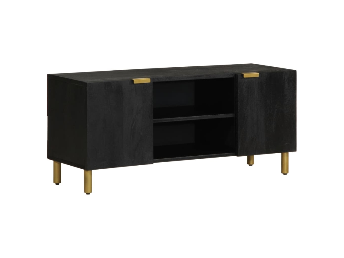 Tv Cabinet, Tv Cabinets Vidaxl Preto Madeira Processada