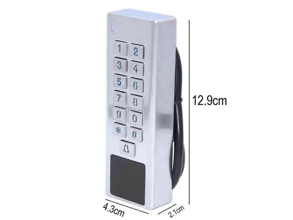 Leitor Rfid Para Controle De Acesso Externo, À Prova Dágua Ip67, Com Porta Em Liga De Zinco, Para 2000 Usuários. Aquaforge