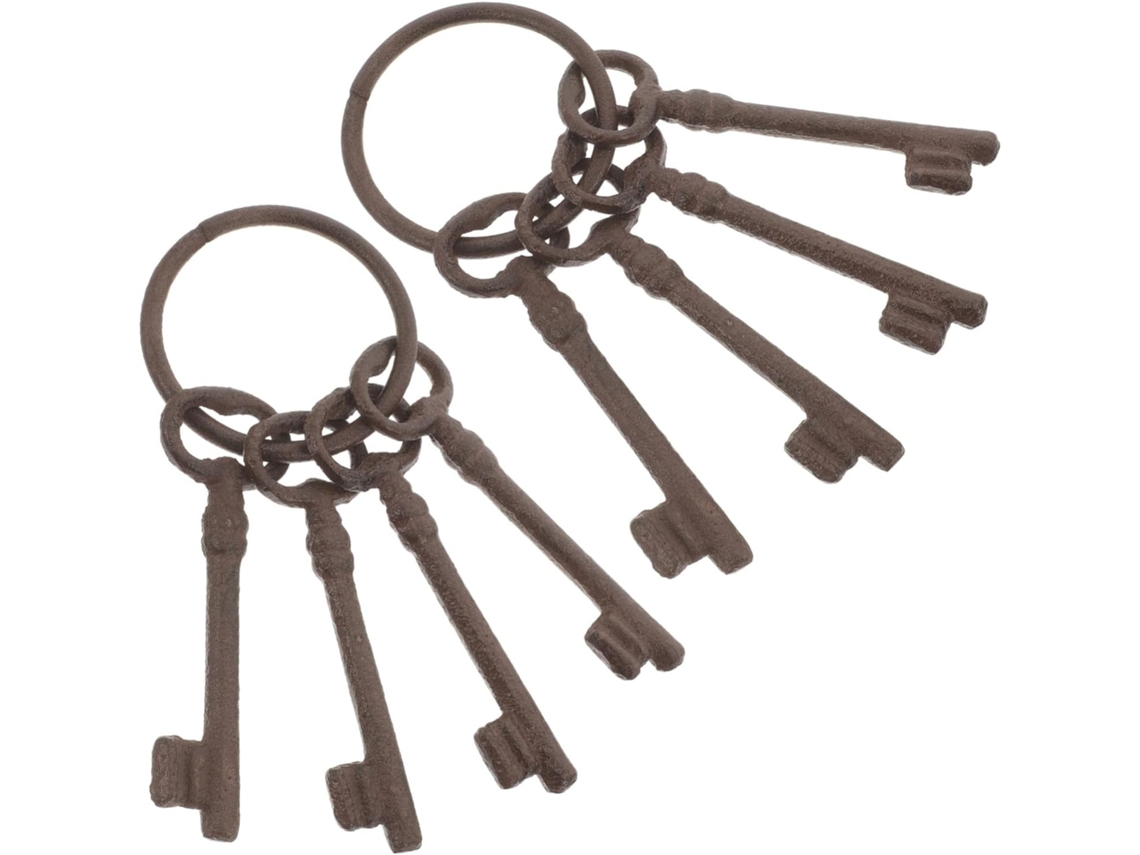 Conjunto Com 2 Chaveiros, Design Coração, Para Presente E Coleção
